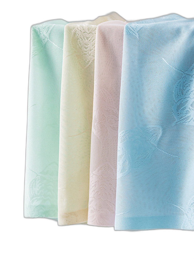 4 Pack Men's Ice Silk Antibacterial Mid-Rise Seamless Comfort Trunks