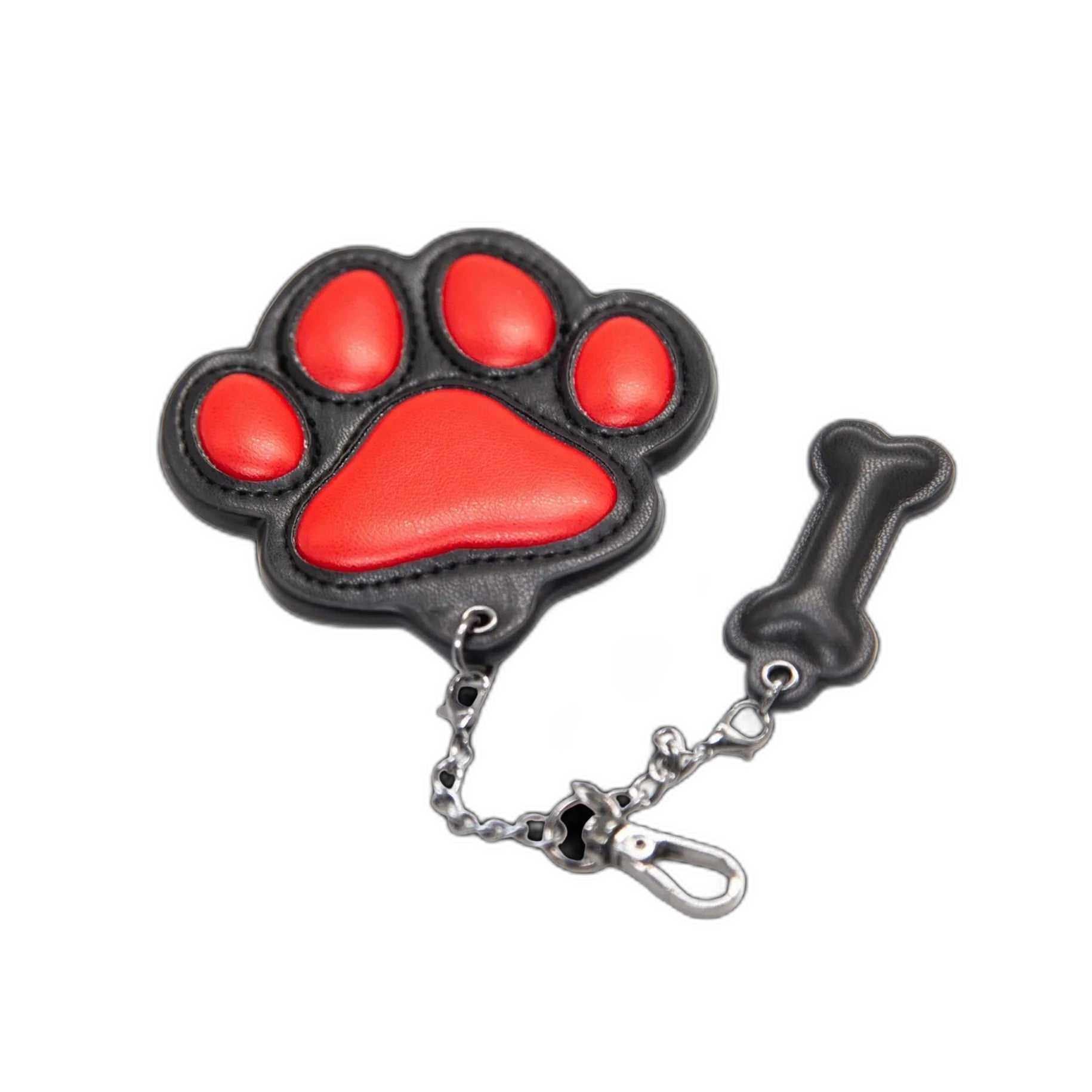 PU Leather Puppy Paw Keychain