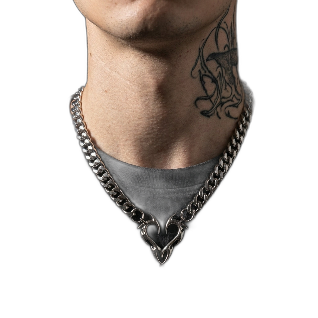 Barb Heart Necklace