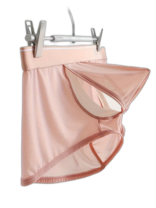 2 Pack Men's Breathable Mesh Trunks with Fly