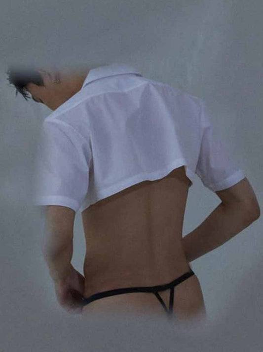 Men's Solid Color Low Rise Butt Exposed Jockstraps