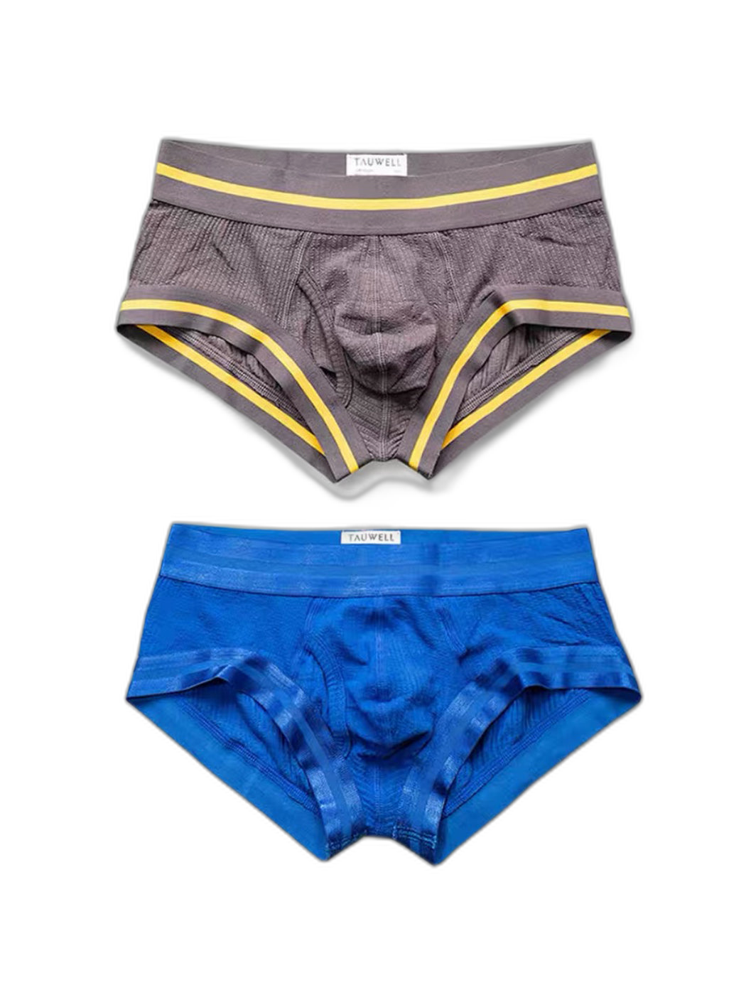 2 Pack Men's Spliced Color Trunks with Functional Fly