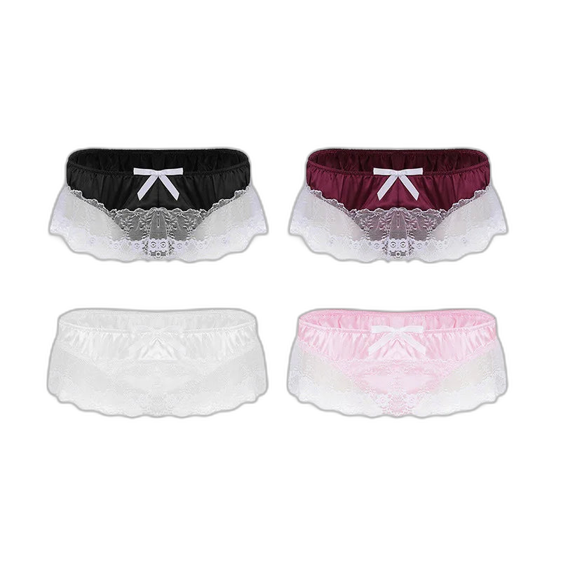 Bow & Lace Sissy Panties