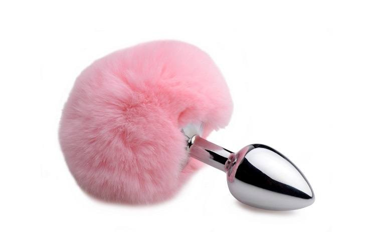 Fluffy Bunny Tail Anal Plug