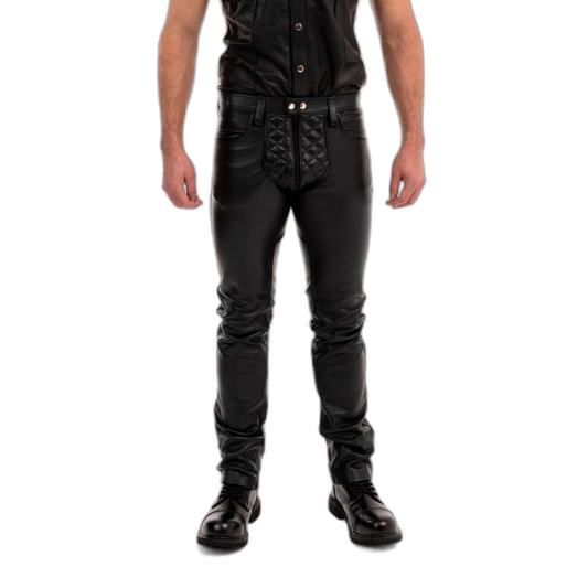 Prowler RED Leather Rider Jeans