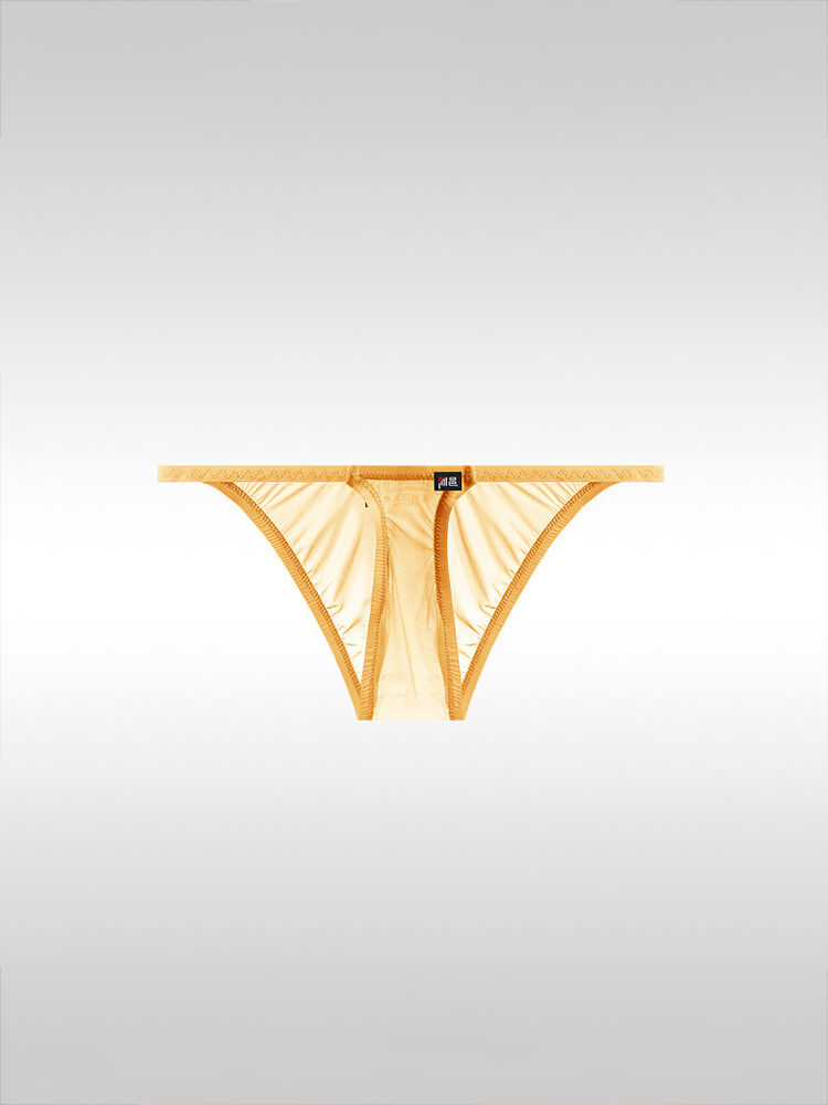 Men's Low-Rise Sexy Ultra-Thin Sheer Ice-Silk Briefs