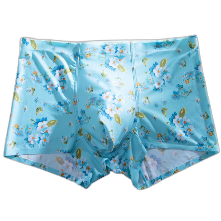 Ice Silk Floral Underwear