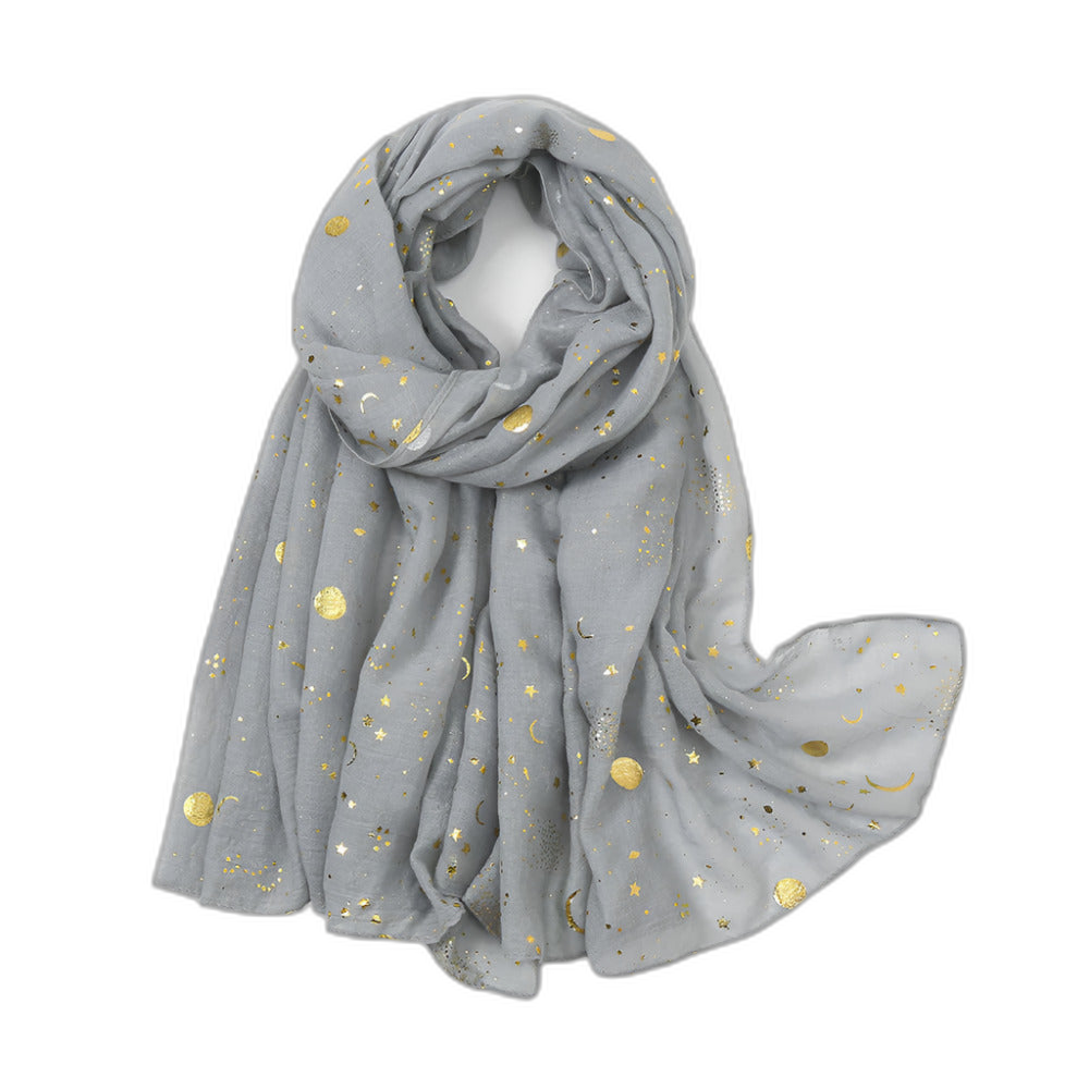 Star & Moon Pashmina Scarf