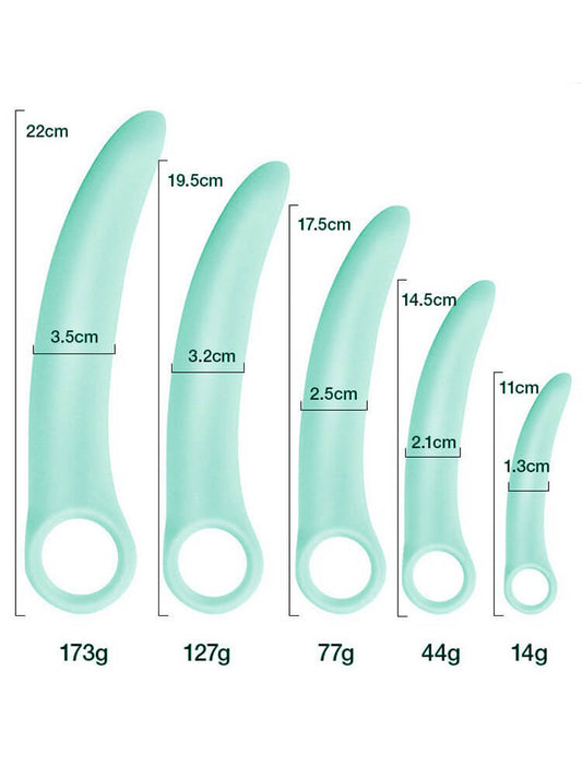 Sexy Solid Color Silicone Anal Plug With Ring