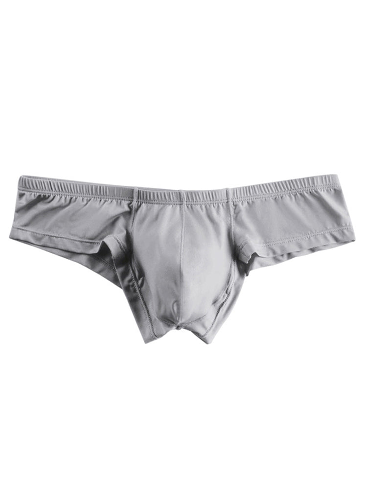 Men's Solid Color Low Rise Breathable Modal Briefs