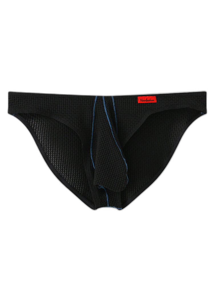 3 Pack Men's Ice Silk High-Elastic Breathable Briefs for Sports