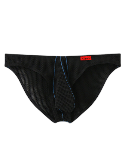 3 Pack Men's Ice Silk High-Elastic Breathable Briefs for Sports