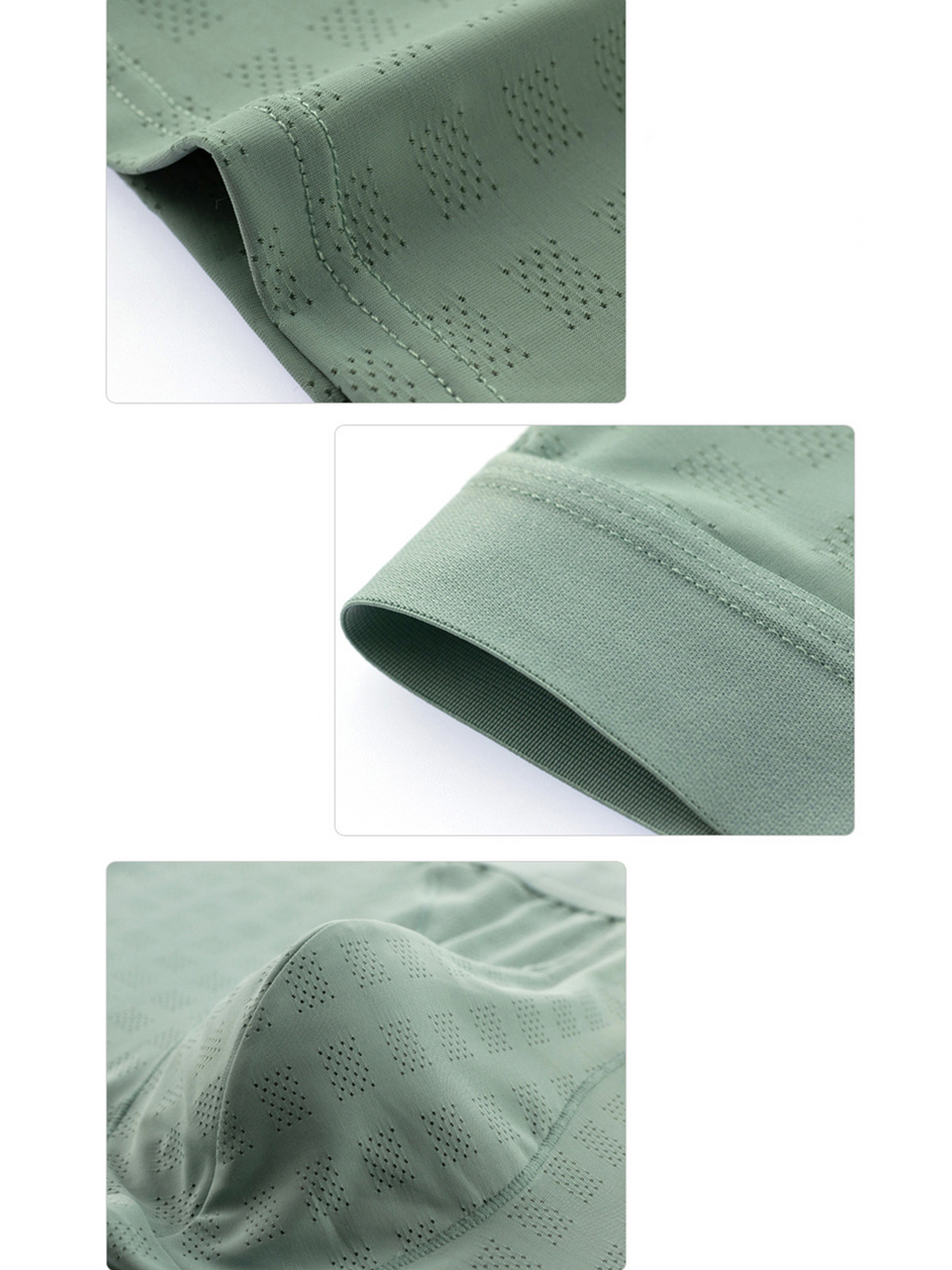 2 Pack Men’s Front Pouch Mesh Boxer Briefs