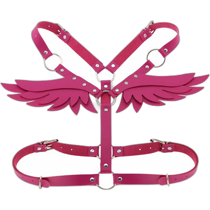 Angel Wings Leather Harness