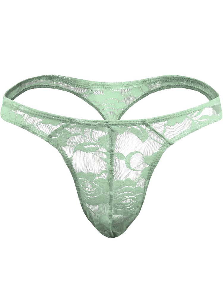Men's Lace Sexy Translucent Thong