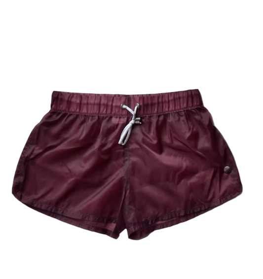 Dog & Master Low Waist Translucent Shorts Wine Red