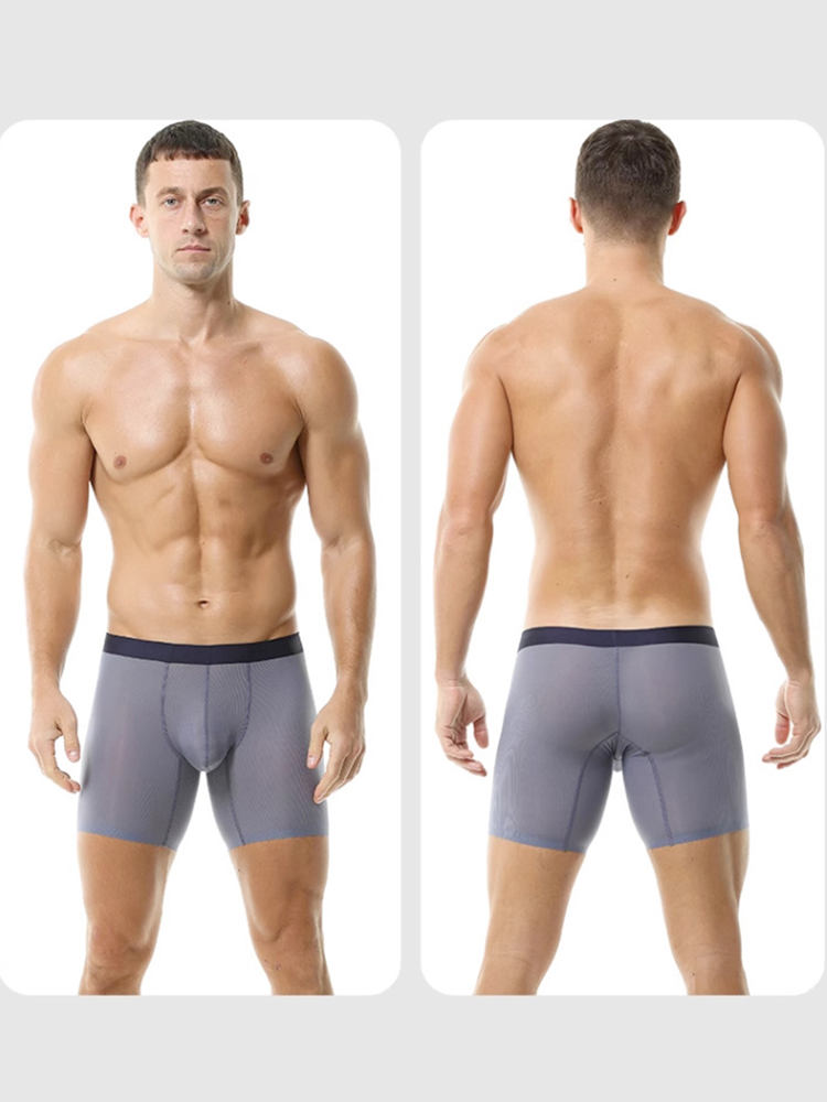2 Pack Men’s Breathable Athletic Mesh Boxer Briefs