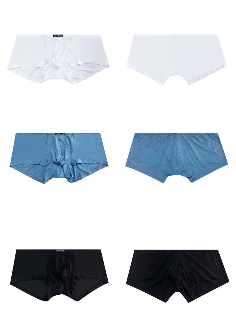 2 Pack Men's Sexy Low-rise Roomy Pouch Trunks