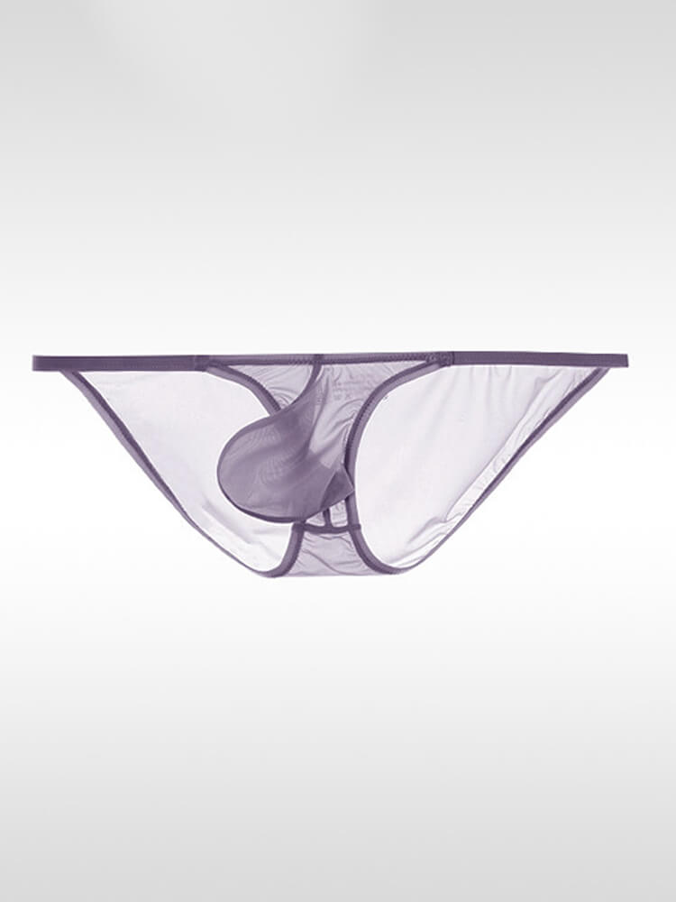 Men's Sexy Sheer Low-Rise Pouch Ultra-Thin Briefs