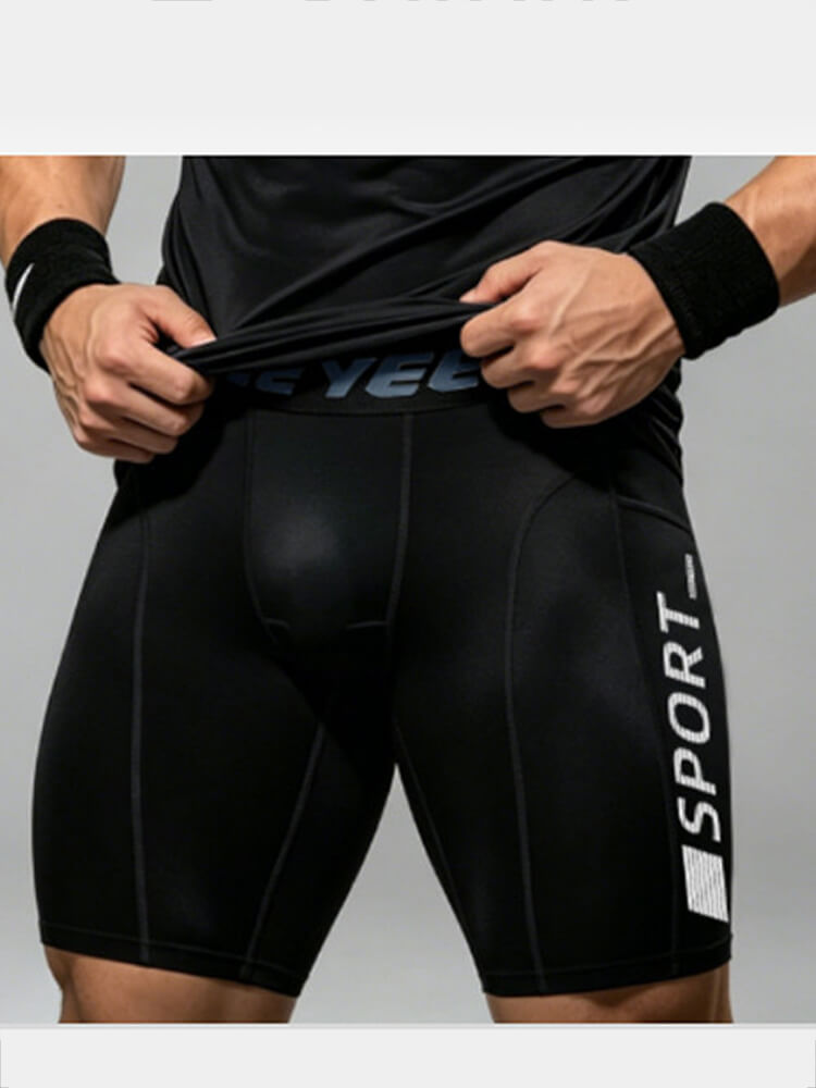 Men's Fitness Stretch Quick-Drying Tight T-Shirt Shorts