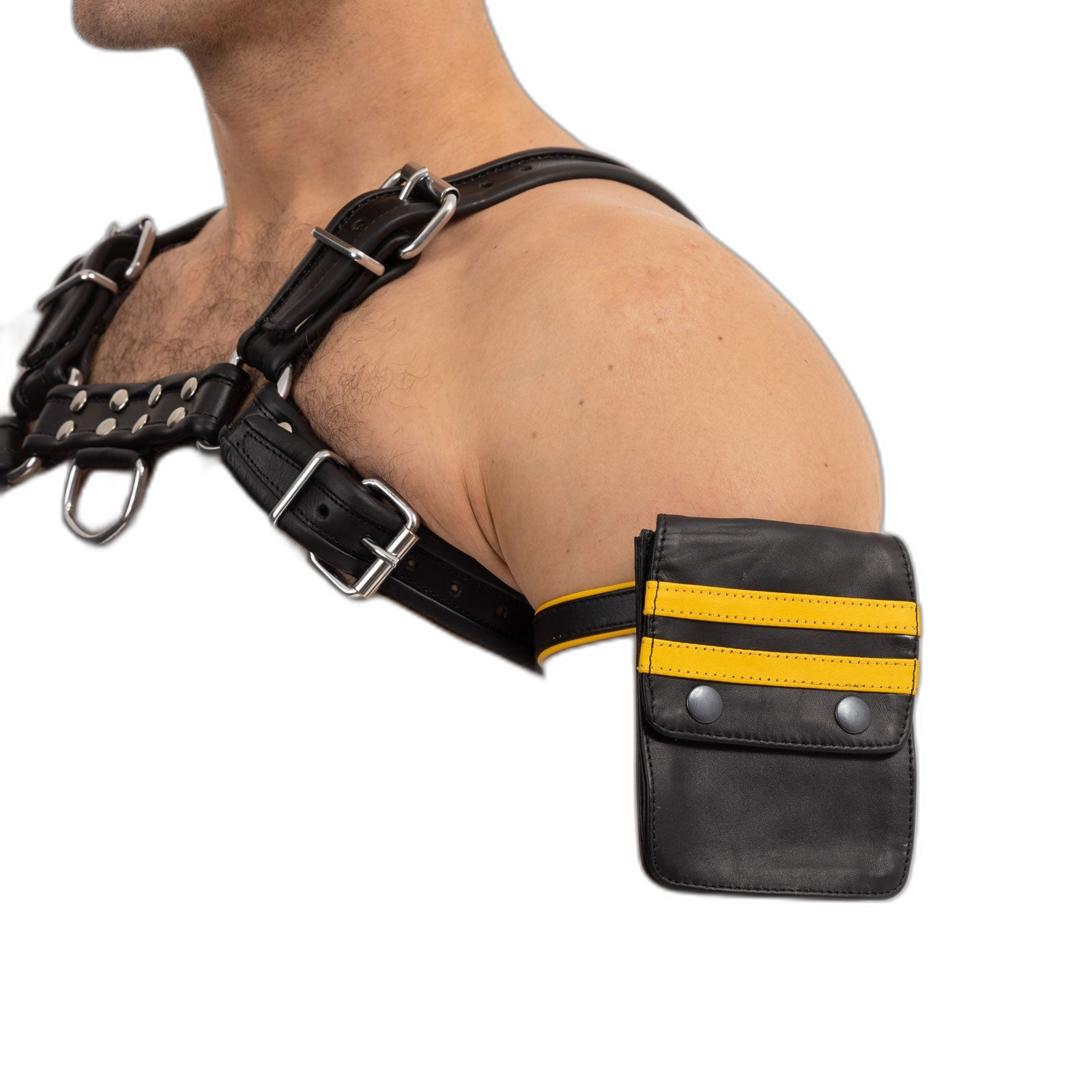 Prowler Red Leather Pouch Wallet Black Yellow