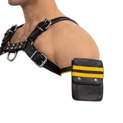 Prowler Red Leather Pouch Wallet Black Yellow