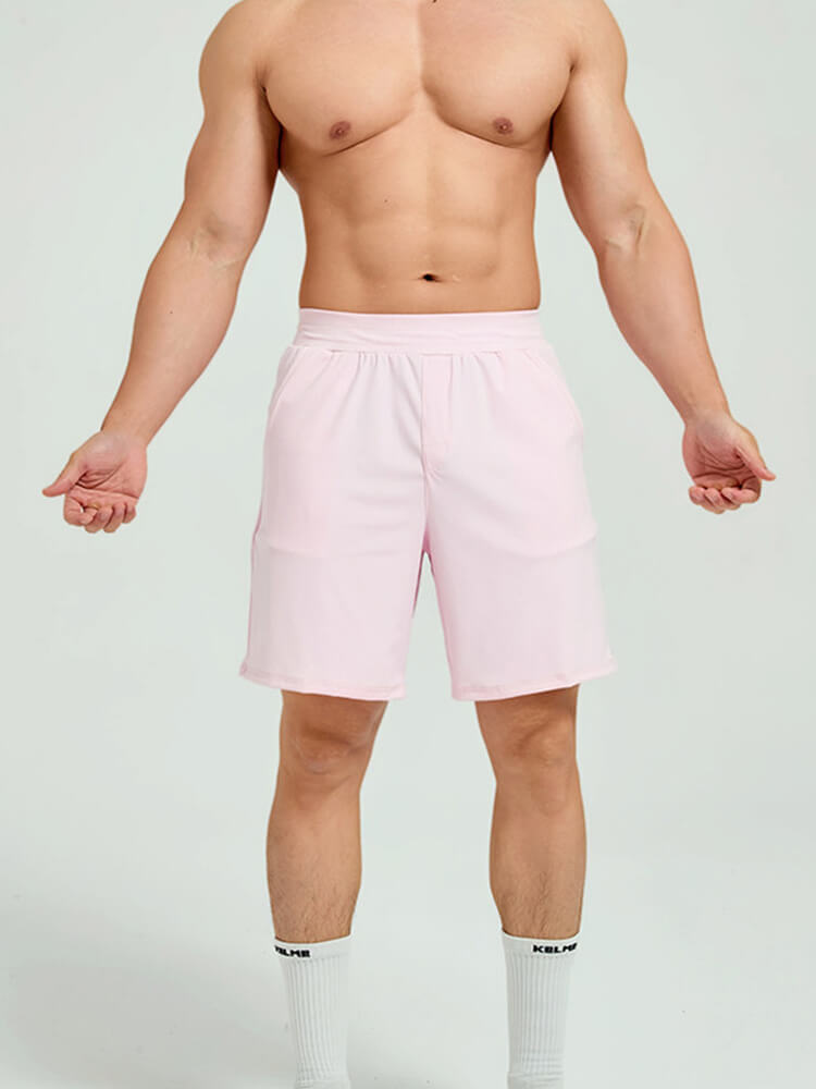 Men's Slim Color-Blocked Top Shorts 2-Piece Set