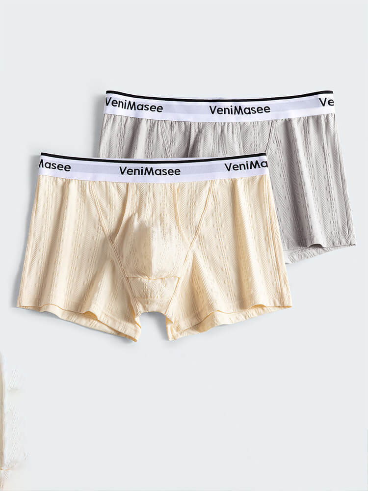 Men's Antibacterial Breathable Cotton Boxer Briefs
