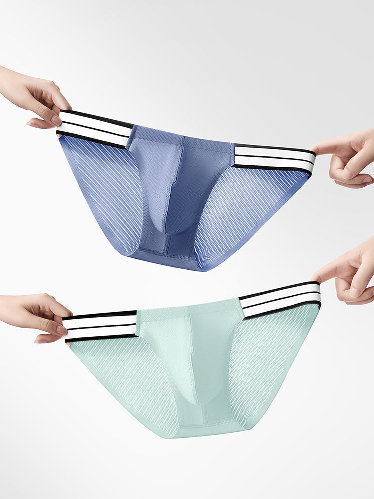 3 Pack Men’s Breathable Ice-Touch Athletic Briefs