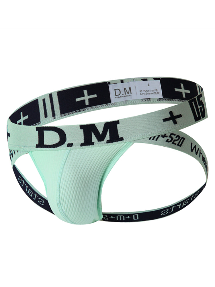 D.M Men's Low-Rise Cotton Comfortable Sexy Jockstrap