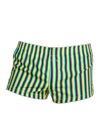 Men's Color Stripes Boxers With Fly