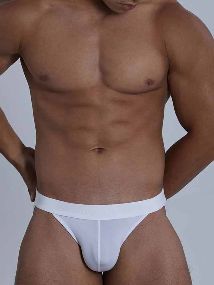 Men's Irregular Tank Top Jockstraps Set - Black