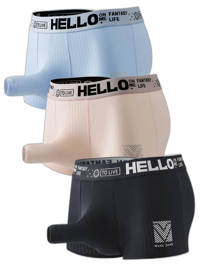 Men’s Separate Pouch Cotton Trunks With Fly Front