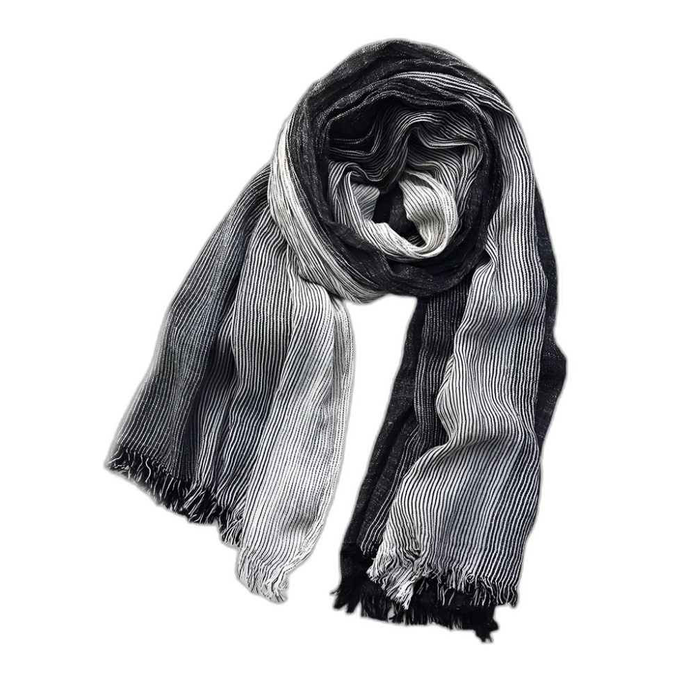 Duo-Tone Weave Cotton Pashmina Scarf