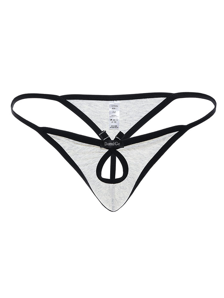 Men's Sexy Cotton T-Back Thong Briefs
