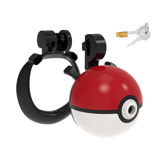 Spherical Capture-Style Chastity Cage – Portable Resin Male Chastity Device with Secure Lock