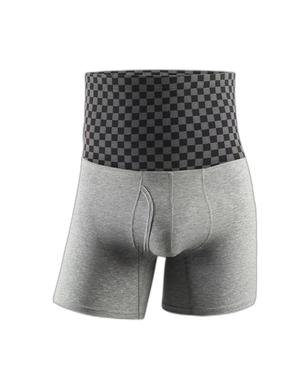Men's Tummy Control Boxer Briefs With Functional Fly