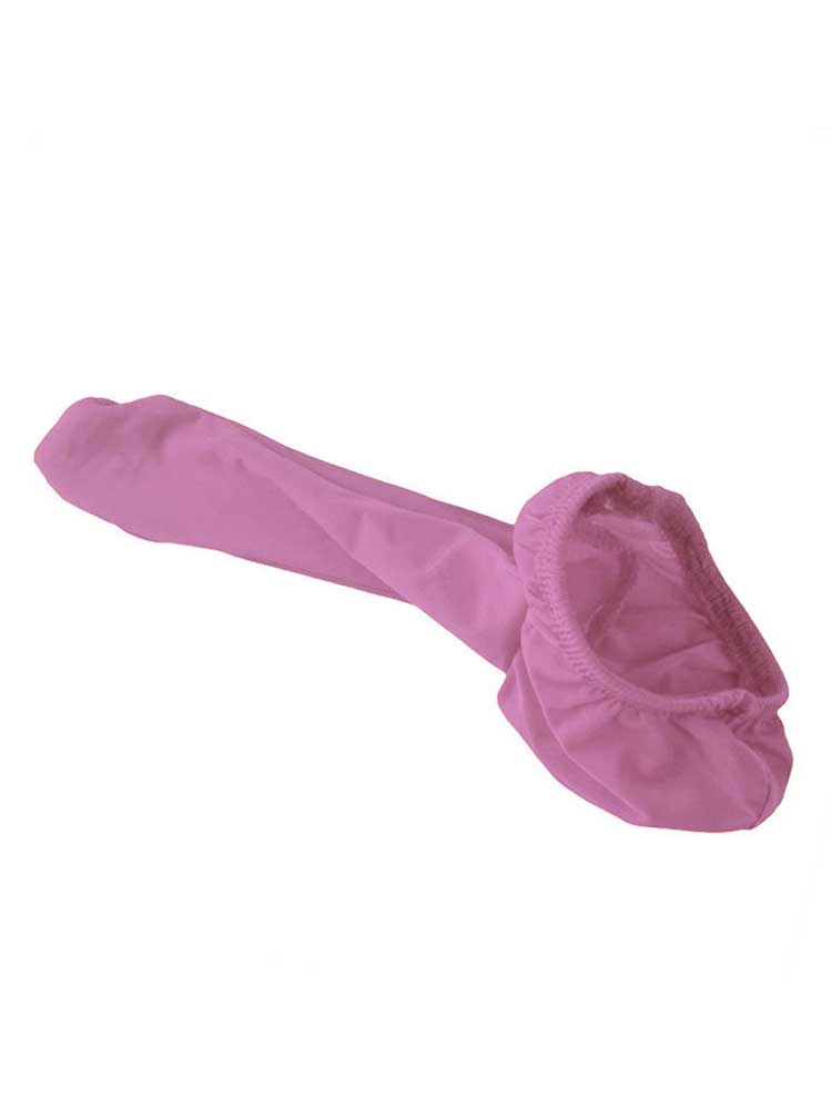 Solid Color Ice Silk Cock Sock