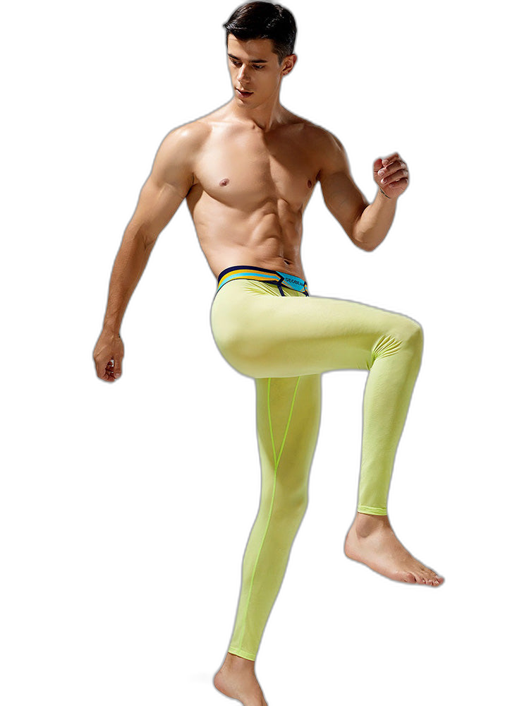 Men's Sexy Sport Long Johns With Large Pouch