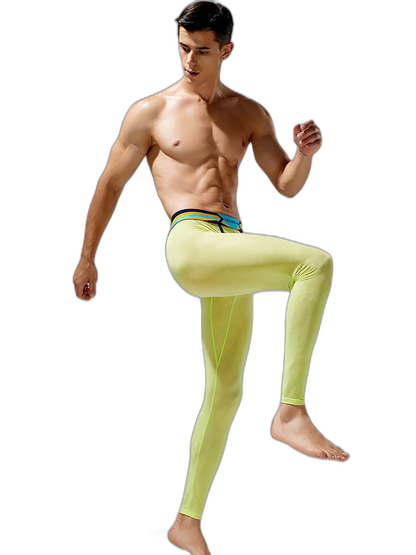 Men's Sexy Sport Long Johns With Large Pouch