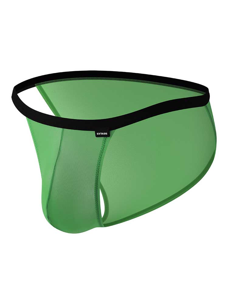 Men's Sexy Solid Color High Cut Pouch Briefs