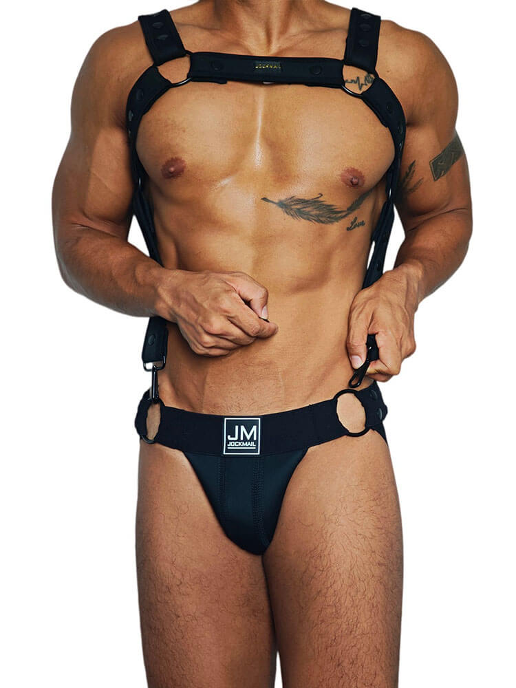 Men's Sexy Detachable Harness Jockstrap Set