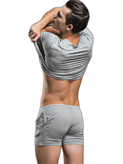 Solid Color Modal Home Boxers for Men