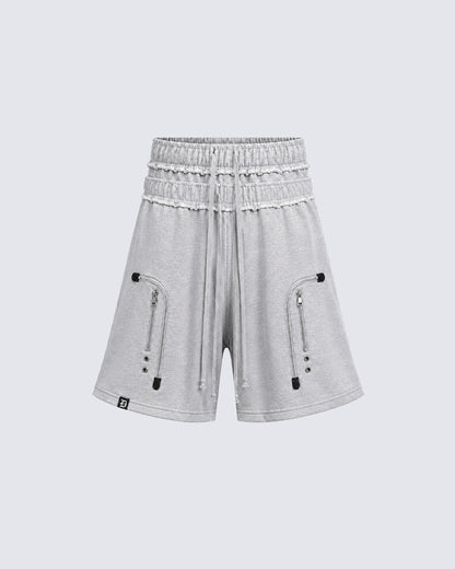 KIIKIO Utility Zipper Shorts