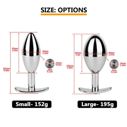 Stainless Steel Hidden Key Box Butt Plug