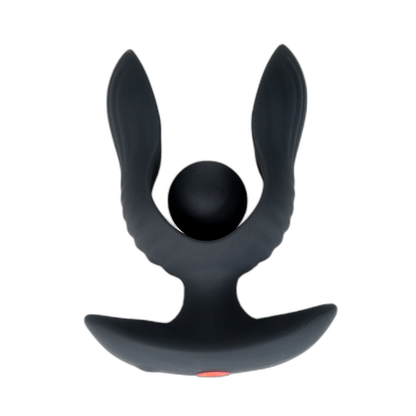 Petal - Inflatable Vibrating Butt Plug - Black Anal Dilator
