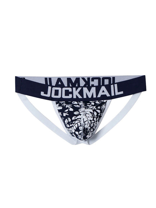 Men's Sexy Printed Low-Rise Cutout Jockstrap