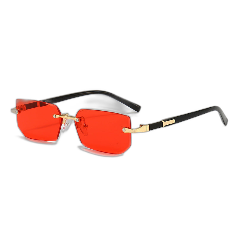 Squared Rimless Sunglasses