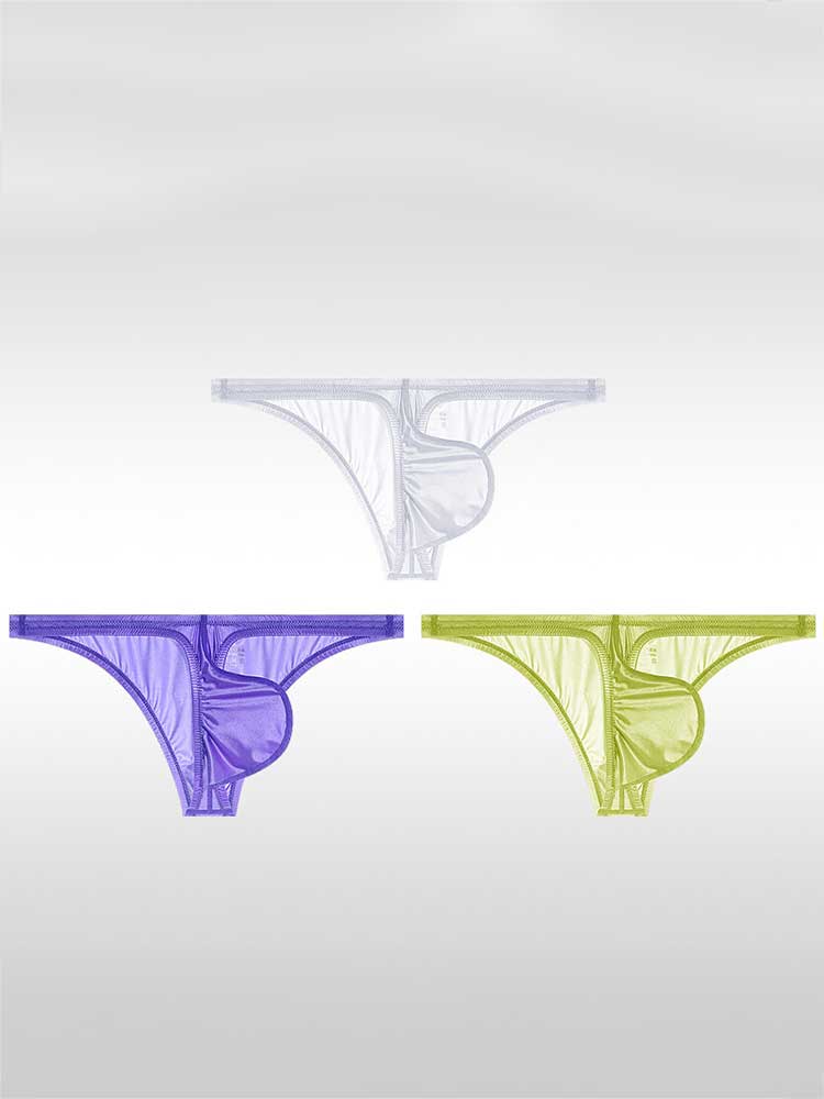 Men's Low-Rise Form-Fitting Stretch Bikini Briefs