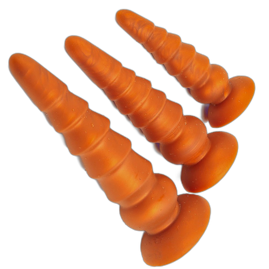 ELITE Liquid Silicone Ridge Rider 11 Inch Large Gold